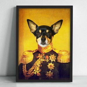 Pet Renaissance Portraits Painting Personalized Dog Memorial Canvas for Pet Lovers, Loss of Pet