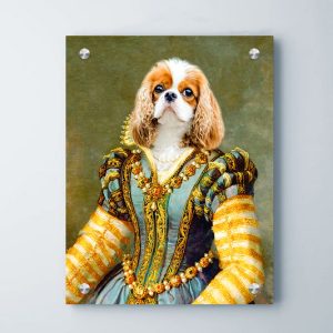 Custom Renaissance Royal Portraits From Picture Personalized The Sapphire Queen Canvas