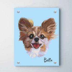Custom Pet Portrait Oil Painting on Canvas Personalized Hand Painted Wall Art