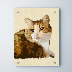 Personalized Oil Painting on Canvas with Dog Portraits Made from Pet Photo
